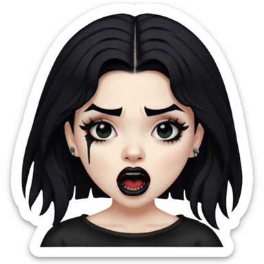 Mexican goth girl can’t sleep and yells about new suicideboy album
 sticker