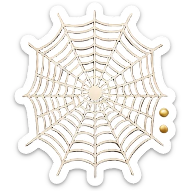 spider webs on door sticker