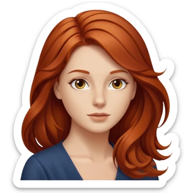  women with open hairs sideways image  sticker