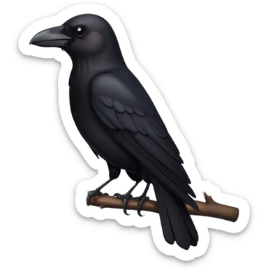 Crow flying sticker