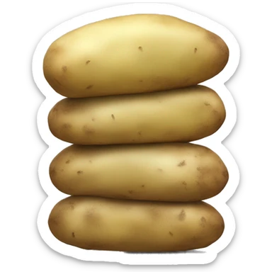 Humongous stack of potatoes sticker