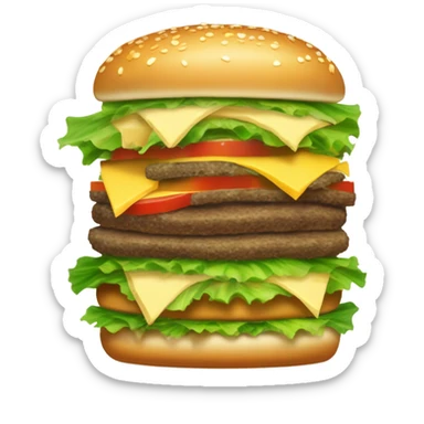 Deli hamburger sticker