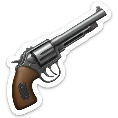 a pistolgun with a bow tied on the grip sticker