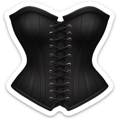 Black corset sticker