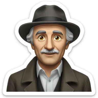 Photorealistic Alexander Kuprin russian writer sticker