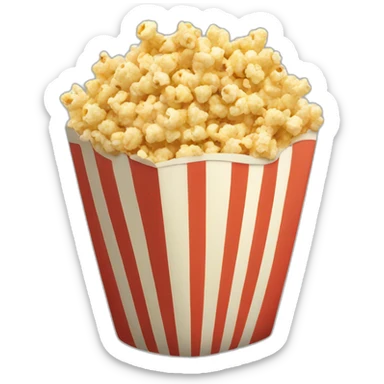 pop corn bag sticker