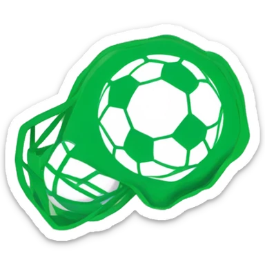 A Handball in Green and white sticker