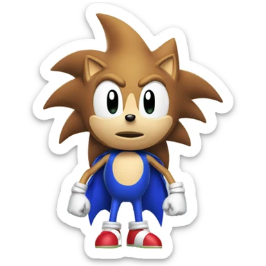 Sonic qui rigole sticker