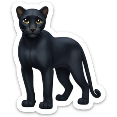 Black panthère sticker