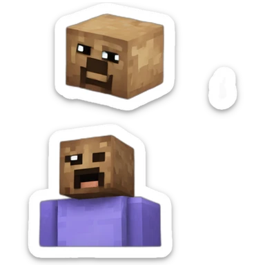 Minecraft blocks sticker