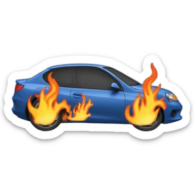Car agir flames sticker