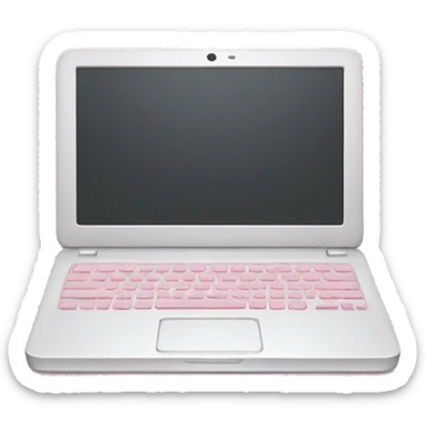 Light pink laptop sticker
