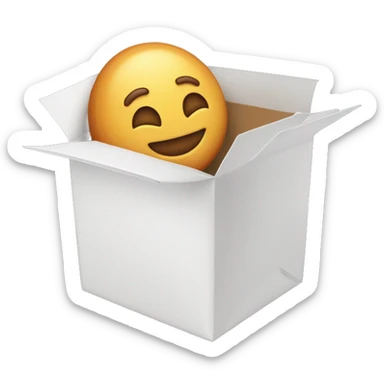 Foam takeout box sticker