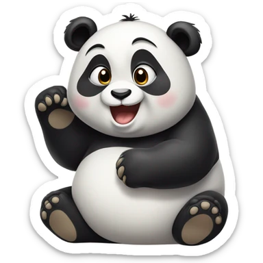 Cute fatty Panda  sticker