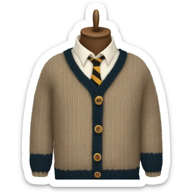 Harry Potter knitted sweater with a letter H sticker