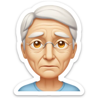 Eyes wrinkle blind by the sun sticker