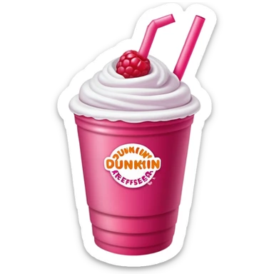 dunkin rasberry refresher sticker