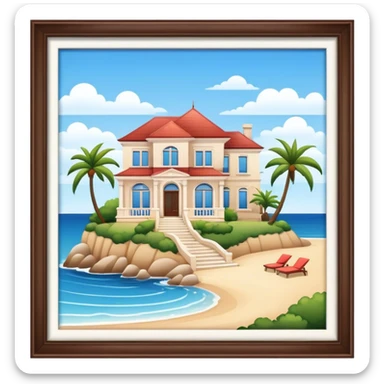 A Seaside villa sticker