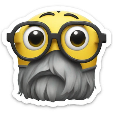 minion with sunglasses sticker