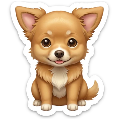 Golden retriever chihuahua mix sticker