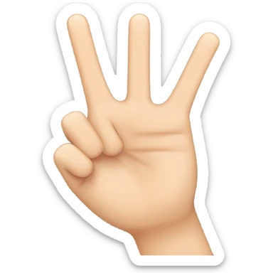 Three finger salute sticker