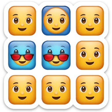 6 photos in a grid sticker