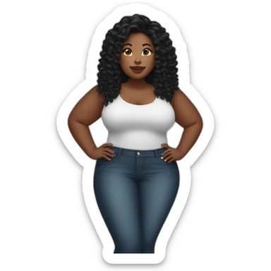 black bbw sticker