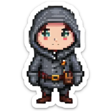 burglar character sticker