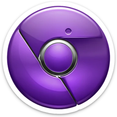 dark purple google chrome logo sticker