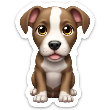 pitbull puppy sticker