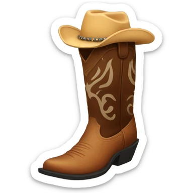 cowboy boot sticker