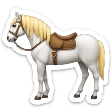 Cheval qui bois un bierre sticker