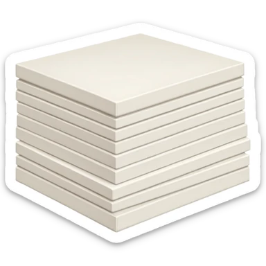 Stack of stretched canvases sticker