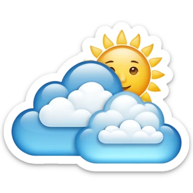 sunny weather sticker