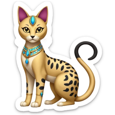 Persian-Liepard-Bastet-Delcatty-Pokémon-fusion sticker