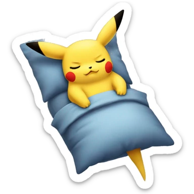 pikachu sleeping  sticker
