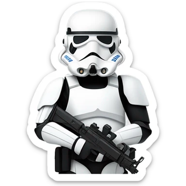Stormtrooper wearing swat gear sticker