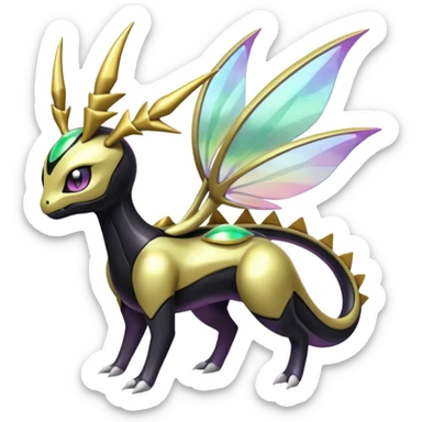 Meloetta-Giratina-Genesect-Pokémon-Fakémon-fusion-hybrid-creature sticker