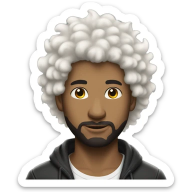 HOT WHITE GUY with fluffy hair WITH TATTOOS FULLBODY sticker