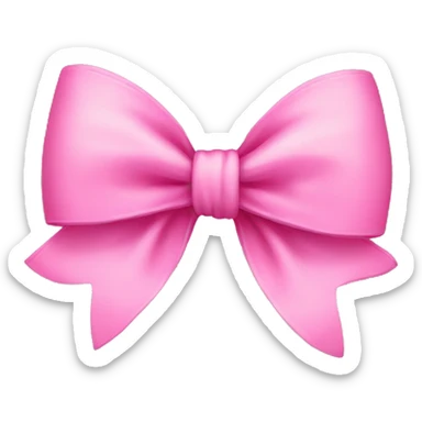 pink bow sticker