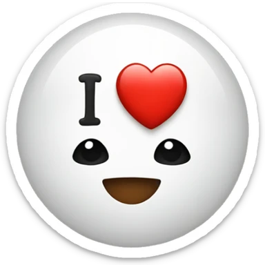 I love you sticker