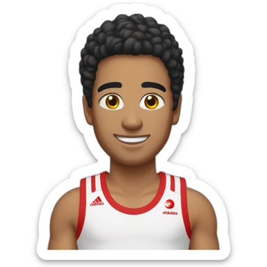 Tunisian in adidas tank top sticker