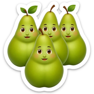 Freunde die aussehen wie birnen sticker