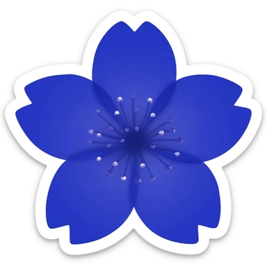 I said sakura (cherry blossom) in Navy rich royal blue shade. No leaves. sticker