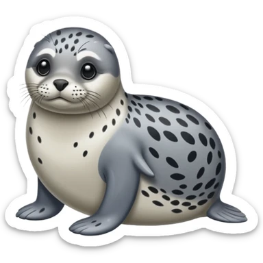 Harbor seal sticker