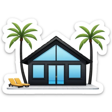 pool house sticker