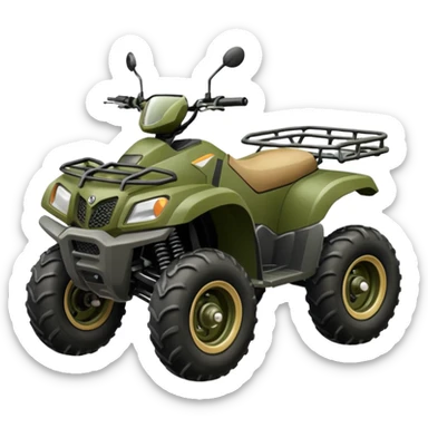 khaki green quad bike sticker