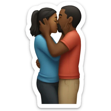 couple-kissing-passionately sticker