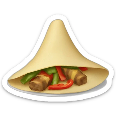 upright fajita sticker