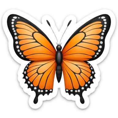 papillon sticker